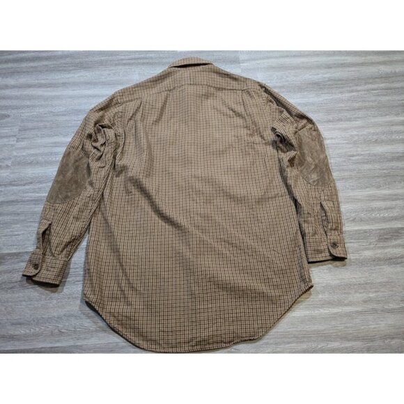 Vintage Polo Ralph Lauren Men's M Cagney Hunting Shirt 90s Shooting Patch Suede - Picture 8 of 11
